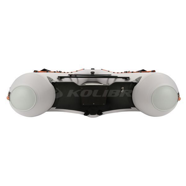 Kolibri KM-450DSL (Колібрі КМ-450ДСЛ) надувний кільовий човен світло-сірий (стандарт) + фанерний пайол, фото kolibri.com.ua №9