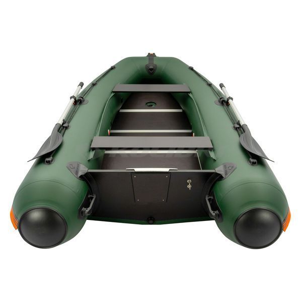 Kolibri KM-330DSL (Колібрі КМ-330ДСЛ) надувний кільовий човен темно-зелений + фанерний пайол, фото kolibri.com.ua №9