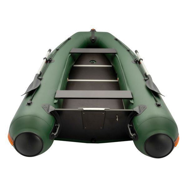 Kolibri KM-360DSL (Колібрі КМ-360ДСЛ) надувний кільовий човен темно-зелений + фанерний пайол, фото kolibri.com.ua №9