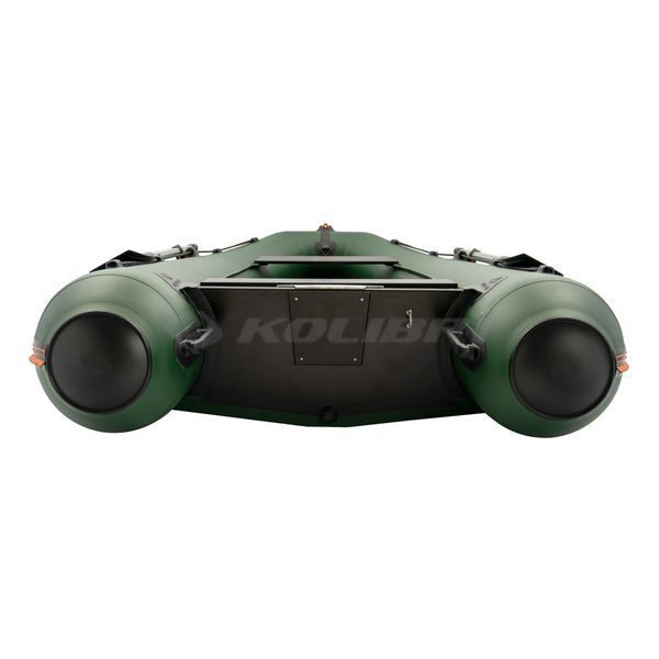 Kolibri KM-360DSL (Колібрі КМ-360ДСЛ) надувний кільовий човен темно-зелений + фанерний пайол, фото kolibri.com.ua №10