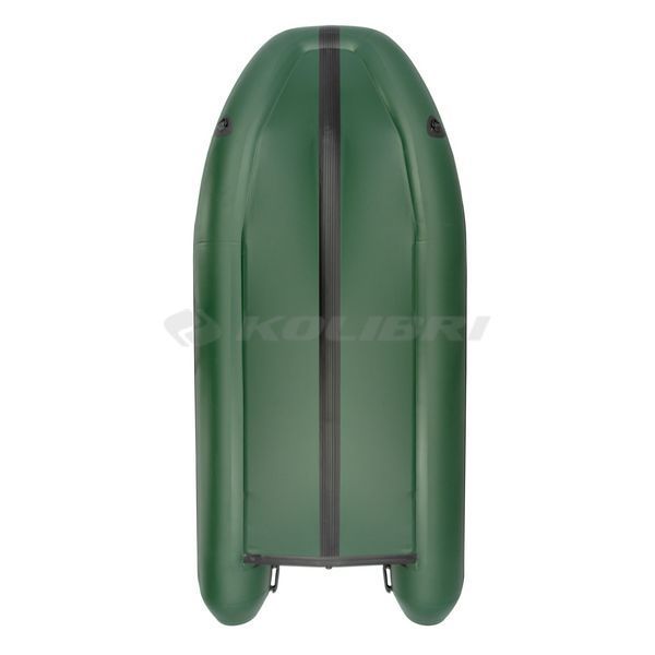 Kolibri KM-360DSL (Колібрі КМ-360ДСЛ) надувний кільовий човен темно-зелений + фанерний пайол, фото kolibri.com.ua №2