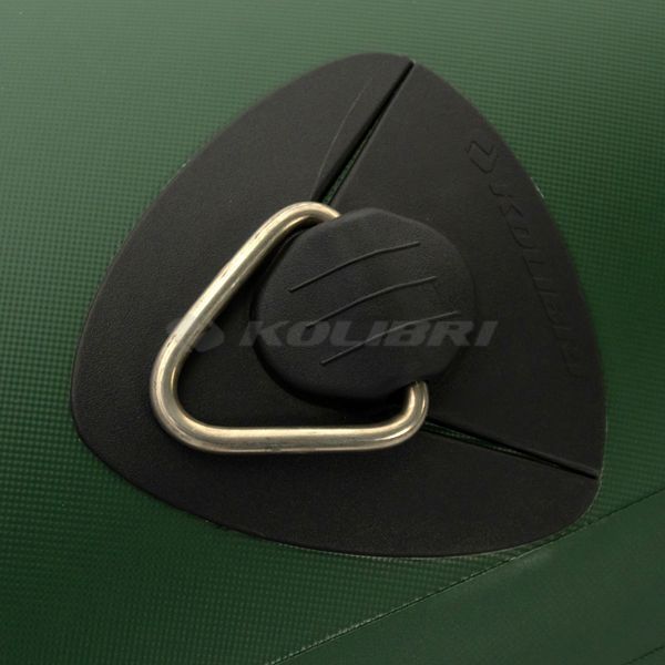 Kolibri KM-400DSL (Колібрі КМ-400ДСЛ) надувний кільовий човен темно-зелений + фанерний пайол, фото kolibri.com.ua №16