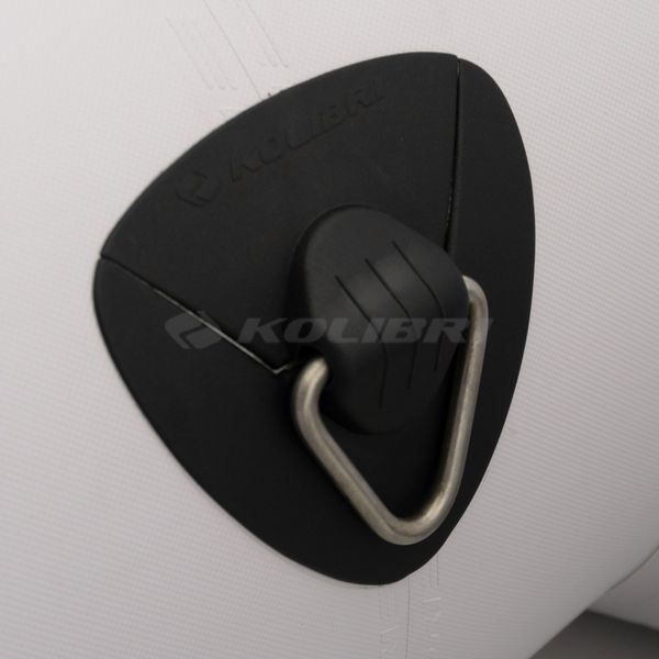 Kolibri KM-450DSL (Колібрі КМ-450ДСЛ) надувний кільовий човен світло-сірий (стандарт) + алюмінієвий пайол, фото kolibri.com.ua №31