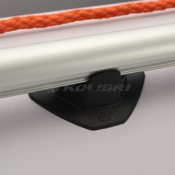 Kolibri KM-450DSL (Колібрі КМ-450ДСЛ) надувний кільовий човен світло-сірий (стандарт) + алюмінієвий пайол, фото kolibri.com.ua №21