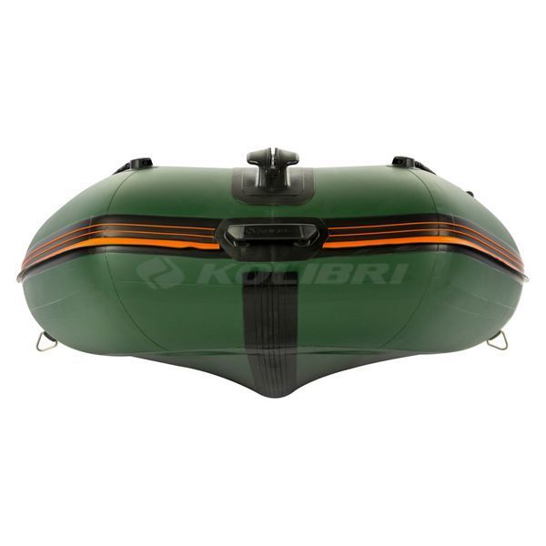 Kolibri KM-400DSL (Колібрі КМ-400ДСЛ) надувний кільовий човен темно-зелений + фанерний пайол, фото kolibri.com.ua №9