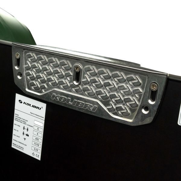 Kolibri KM-400DSL (Колібрі КМ-400ДСЛ) надувний кільовий човен темно-зелений + фанерний пайол, фото kolibri.com.ua №39