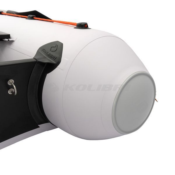 Kolibri KM-450DSL (Колібрі КМ-450ДСЛ) надувний кільовий човен світло-сірий (стандарт) + алюмінієвий пайол, фото kolibri.com.ua №18