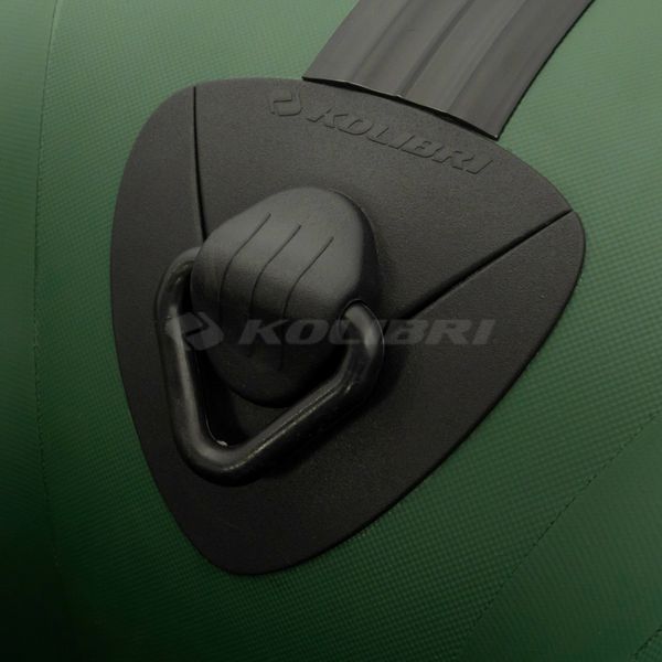 Kolibri KM-450DSL (Колібрі КМ-450ДСЛ) надувний кільовий човен темно-зелений + фанерний пайол, фото kolibri.com.ua №31