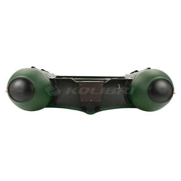 Kolibri KM-450DSL (Колібрі КМ-450ДСЛ) надувний кільовий човен темно-зелений + фанерний пайол, фото kolibri.com.ua №9