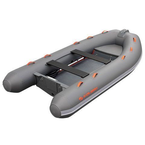 Kolibri Wing LITE W360LT RIB (Колібри Вінг Лайт РІБ В360ЛТ) надувний човен із пластиковим дном, темно-сірий, фото kolibri.com.ua №1