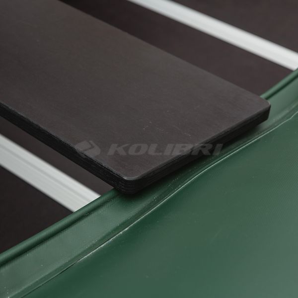 Kolibri KM-330DSL (Колібрі КМ-330ДСЛ) надувний кільовий човен темно-зелений + алюмінієвий пайол, фото kolibri.com.ua №11