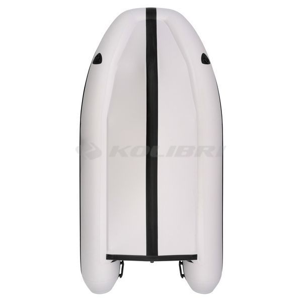 Kolibri KM-330DSL (Колібрі КМ-330ДСЛ) надувний кільовий човен світло-сірий (стандарт) + алюмінієвий пайол, фото kolibri.com.ua №2