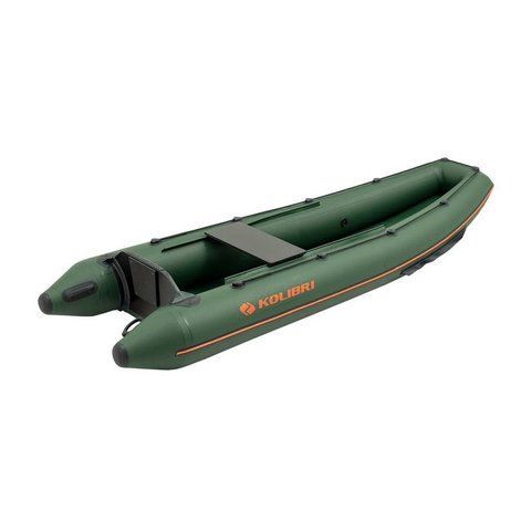 Kolibri KM-330C (Колібрі КМ-330С) надувне моторне каное + AirDeck темно-сірий, фото kolibri.com.ua №1