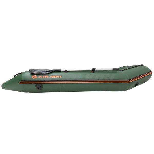 Kolibri KM-330D Profy (Колибри КМ-330Д Профи) надувная килевая лодка темно-зеленая + алюминиевый пайол, фото kolibri.com.ua №18
