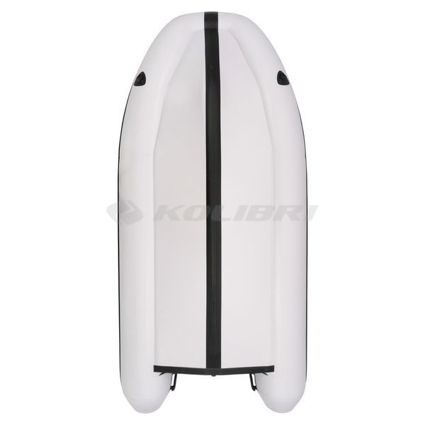 Kolibri KM-360DSL (Колібрі КМ-360ДСЛ) надувний кільовий човен світло-сірий (стандарт) + фанерний пайол, фото kolibri.com.ua №2