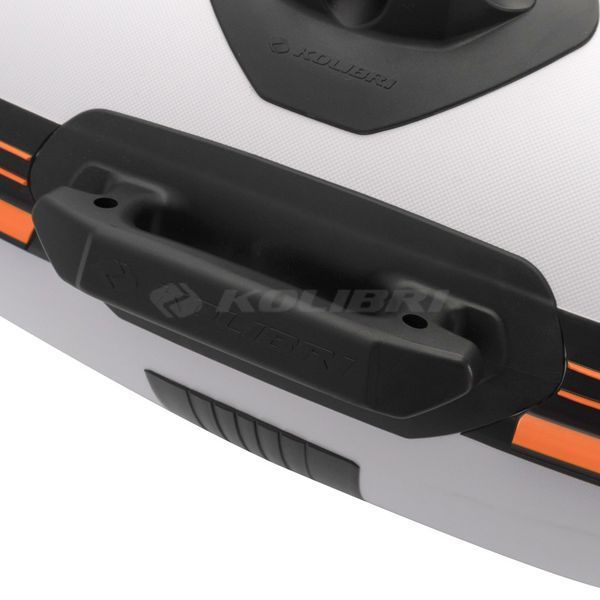 Kolibri KM-360DSL (Колібрі КМ-360ДСЛ) надувний кільовий човен світло-сірий (стандарт) + фанерний пайол, фото kolibri.com.ua №26