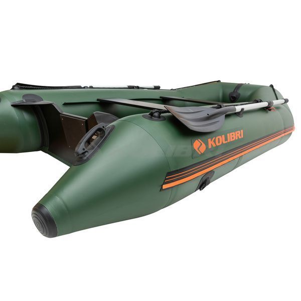 Kolibri KM-330D Profy (Колибри КМ-330Д Профи) надувная килевая лодка темно-зеленая + алюминиевый пайол, фото kolibri.com.ua №20