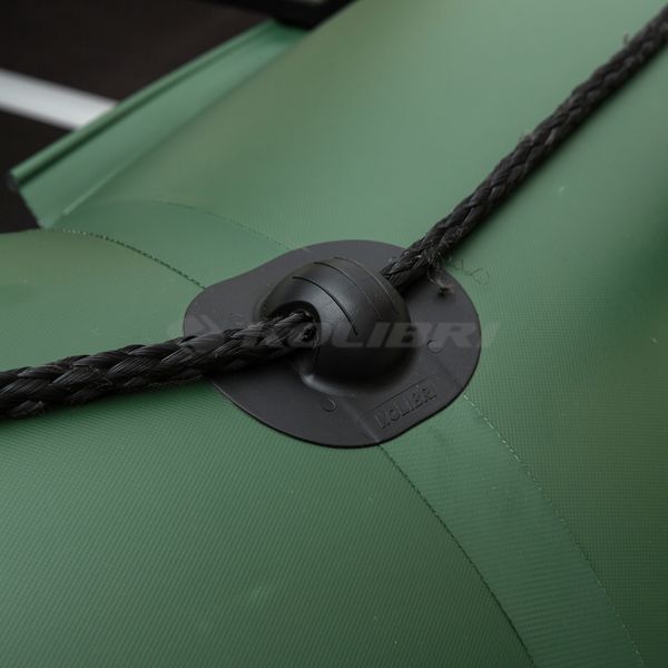Kolibri KM-330D Profy (Колибри КМ-330Д Профи) надувная килевая лодка темно-зеленая + алюминиевый пайол, фото kolibri.com.ua №7