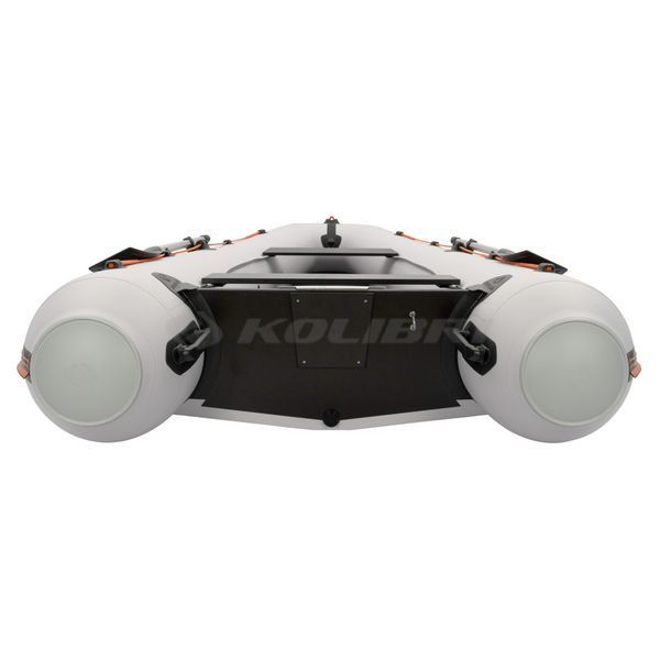 Kolibri KM-360DSL (Колібрі КМ-360ДСЛ) надувний кільовий човен світло-сірий (стандарт) + фанерний пайол, фото kolibri.com.ua №8