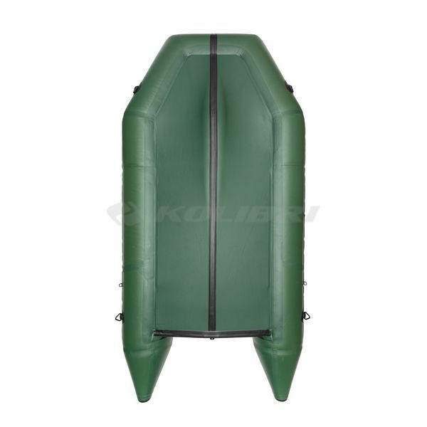 Kolibri KM-330D Profy (Колибри КМ-330Д Профи) надувная килевая лодка темно-зеленая + алюминиевый пайол, фото kolibri.com.ua №2