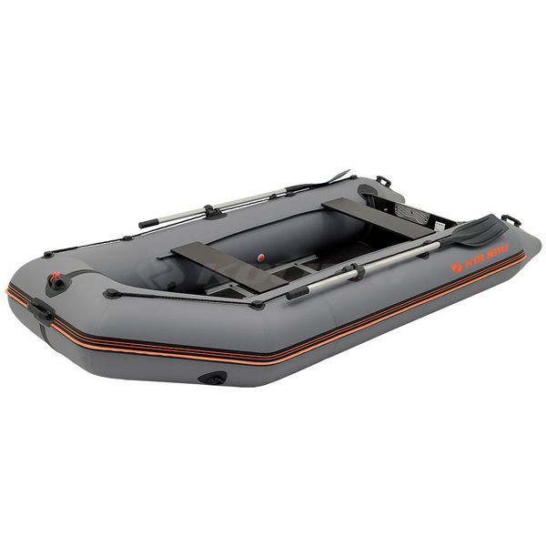 Kolibri KM-330D Profy (Колибри КМ-330Д Профи) надувная килевая лодка темно-серая (стандарт) + алюминиевый пайол, фото kolibri.com.ua №3