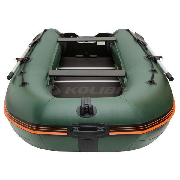 Kolibri KM-360DSL (Колібрі КМ-360ДСЛ) надувний кільовий човен темно-зелений + алюмінієвий пайол, фото kolibri.com.ua №7