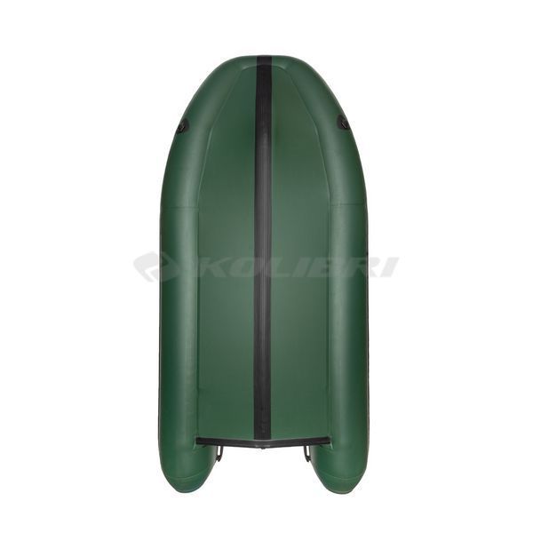 Kolibri KM-360DSL (Колібрі КМ-360ДСЛ) надувний кільовий човен темно-зелений + алюмінієвий пайол, фото kolibri.com.ua №2