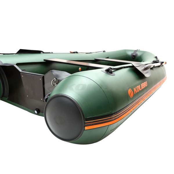 Kolibri KM-360DSL (Колібрі КМ-360ДСЛ) надувний кільовий човен темно-зелений + алюмінієвий пайол, фото kolibri.com.ua №10