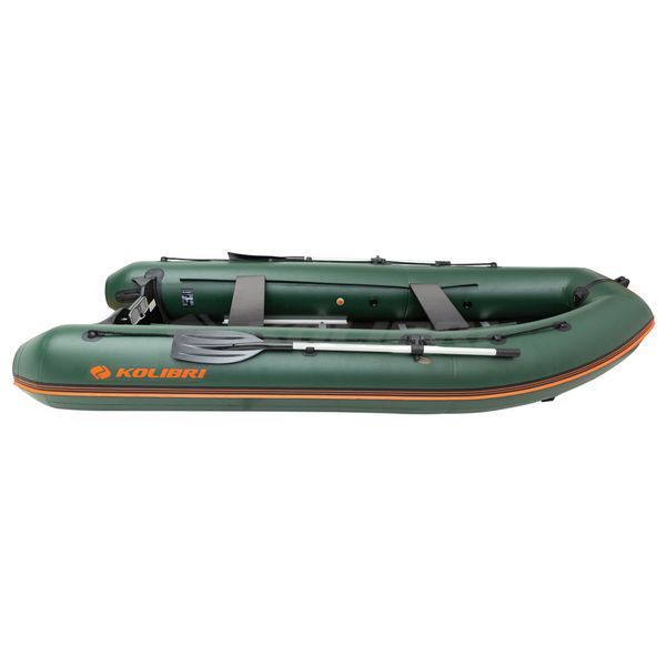 Kolibri KM-360DSL (Колібрі КМ-360ДСЛ) надувний кільовий човен темно-зелений + алюмінієвий пайол, фото kolibri.com.ua №4