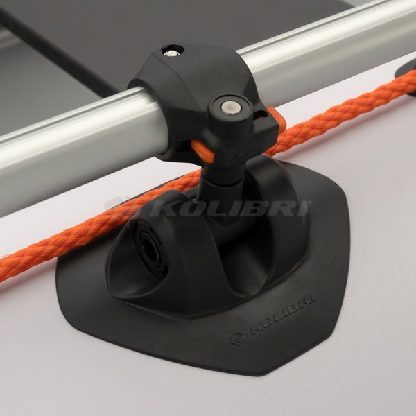 Kolibri KM-360DSL (Колібрі КМ-360ДСЛ) надувний кільовий човен світло-сірий (стандарт) + алюмінієвий пайол, фото kolibri.com.ua №26