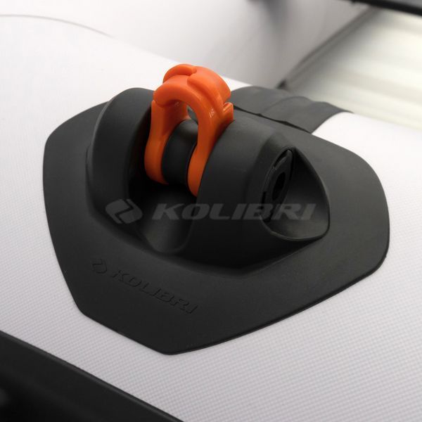 Kolibri KM-360DSL (Колібрі КМ-360ДСЛ) надувний кільовий човен світло-сірий (стандарт) + алюмінієвий пайол, фото kolibri.com.ua №13