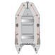 Kolibri KM-360D Profy (Колібрі КМ-360Д Профі) надувний кільовий човен світло-сірий + фанерний пайол, фото kolibri.com.ua №1