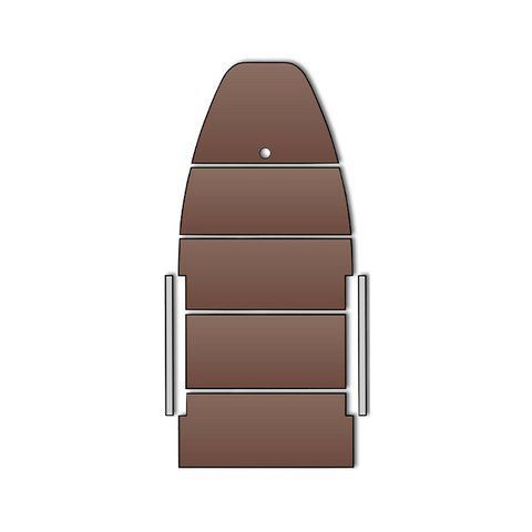 Пайол фанерний зі стрингерами для човна Kolibri KM-450DSL, коричневий, фото kolibri.com.ua №1