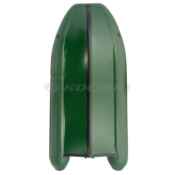 Kolibri KM-400DSL (Колібрі КМ-400ДСЛ) надувний кільовий човен темно-зелений + алюмінієвий пайол, фото kolibri.com.ua №2