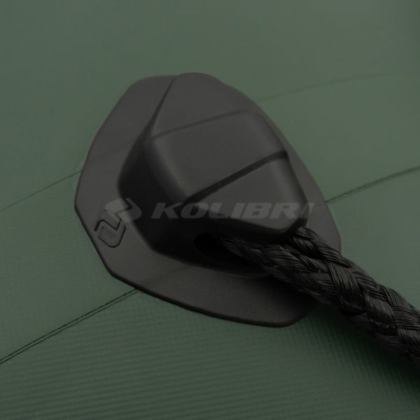Kolibri KM-400DSL (Колібрі КМ-400ДСЛ) надувний кільовий човен темно-зелений + алюмінієвий пайол, фото kolibri.com.ua №23