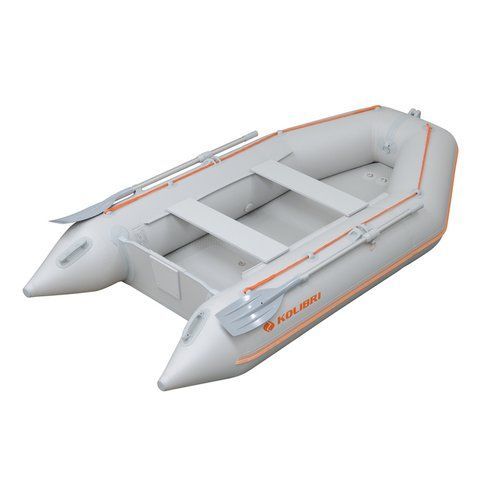 Kolibri KM-280 (Колибри КМ-280) надувная моторная лодка светло-серая + AirDeck, фото kolibri.com.ua №1