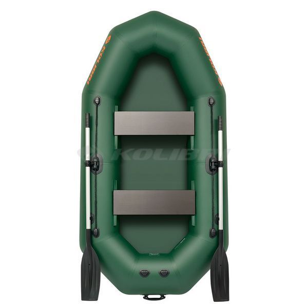 Kolibri K-250T (Колибри К-250Т) надувная гребная лодка темно-зеленая + Air Deck, фото kolibri.com.ua №4