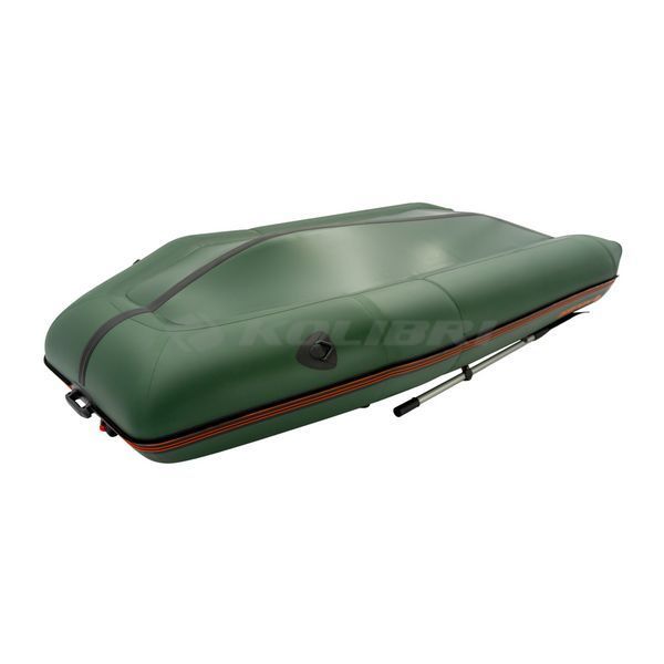 Kolibri KM-330D Profy (Колибри КМ-330Д Профи) надувная килевая лодка темно-зеленая + фанерный пайол, фото kolibri.com.ua №3