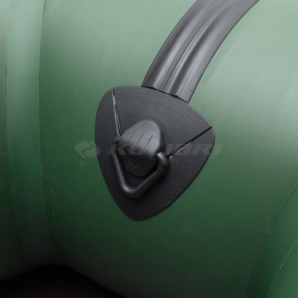 Kolibri KM-360D Profy (Колибри КМ-360Д Профи) надувная килевая лодка темно-зеленая + алюминиевый пайол, фото kolibri.com.ua №16