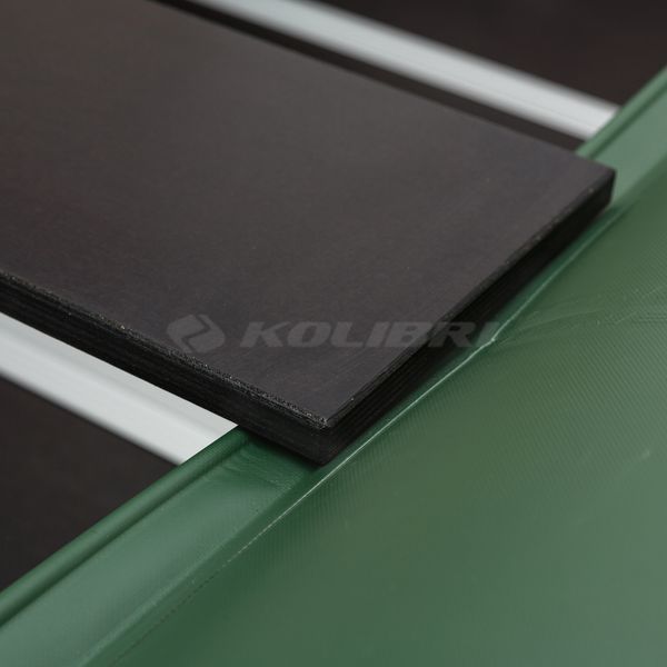 Kolibri KM-360D Profy (Колибри КМ-360Д Профи) надувная килевая лодка темно-зеленая + алюминиевый пайол, фото kolibri.com.ua №18