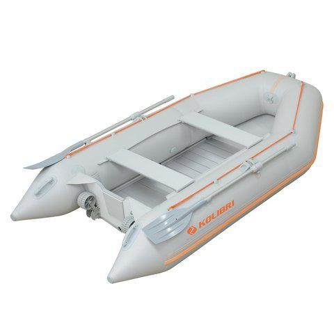 Kolibri KM-360D Profy (Колібрі КМ-360Д Профі) надувний кільовий човен світло-сірий + алюмінієвий пайол, фото kolibri.com.ua №1
