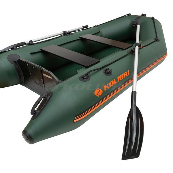 Kolibri KM-300 (Колибри КМ-300) надувная моторная лодка темно-зеленая + AirDeck, фото kolibri.com.ua №4