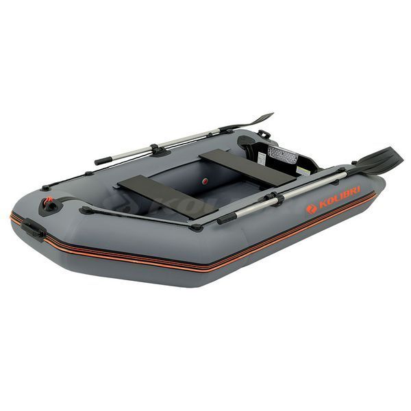 Kolibri KM-260 (Колибри КМ-260) надувная моторная лодка темно-серая (стандарт) + коврик, фото kolibri.com.ua №3