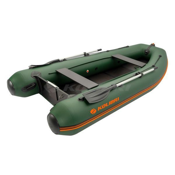 Kolibri KM-330DL Light (Колибри КМ-330ДЛ Лайт) надувная килевая лодка темно-зеленая + книжка, фото kolibri.com.ua №11